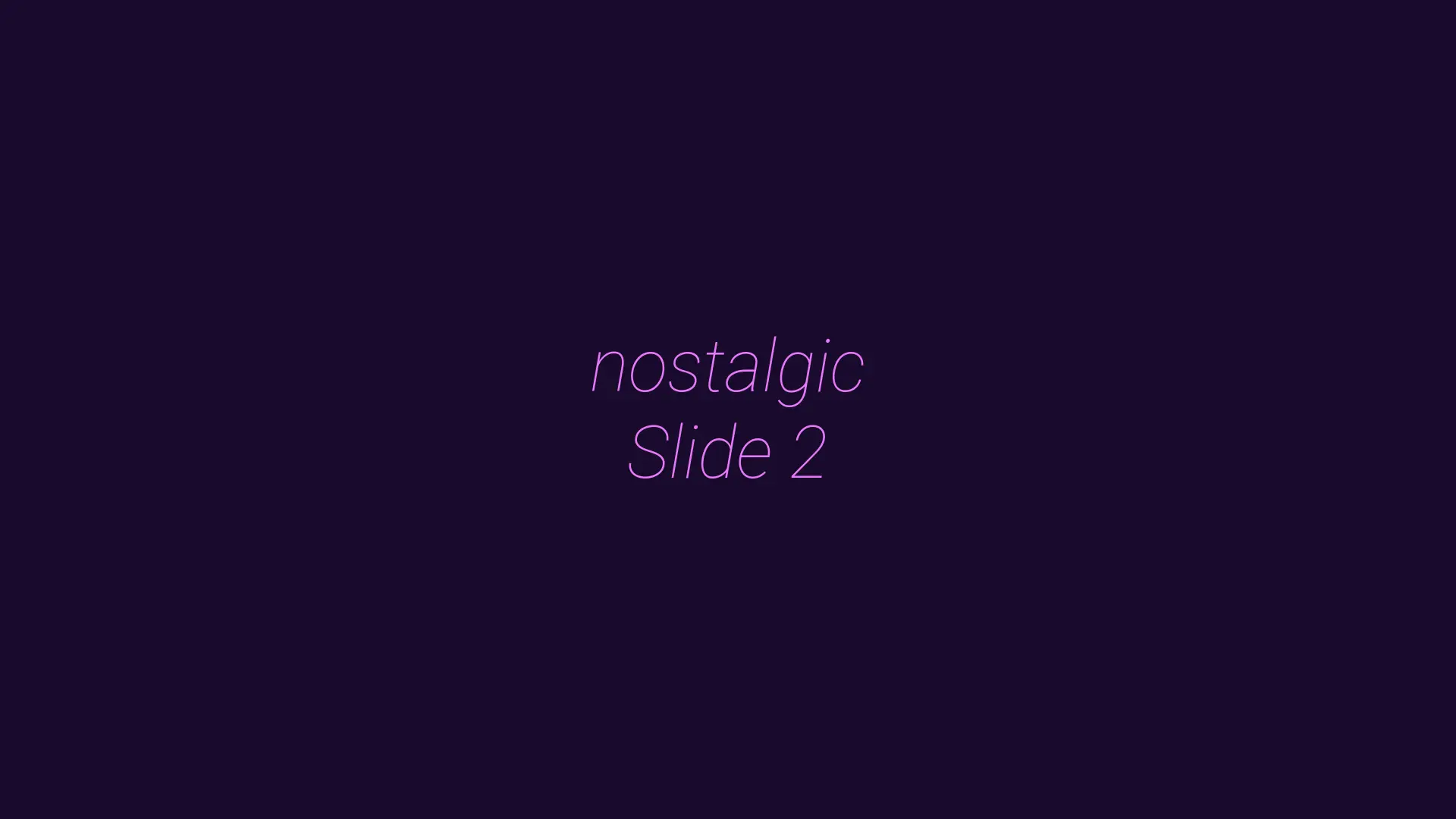 Nostalgic 3