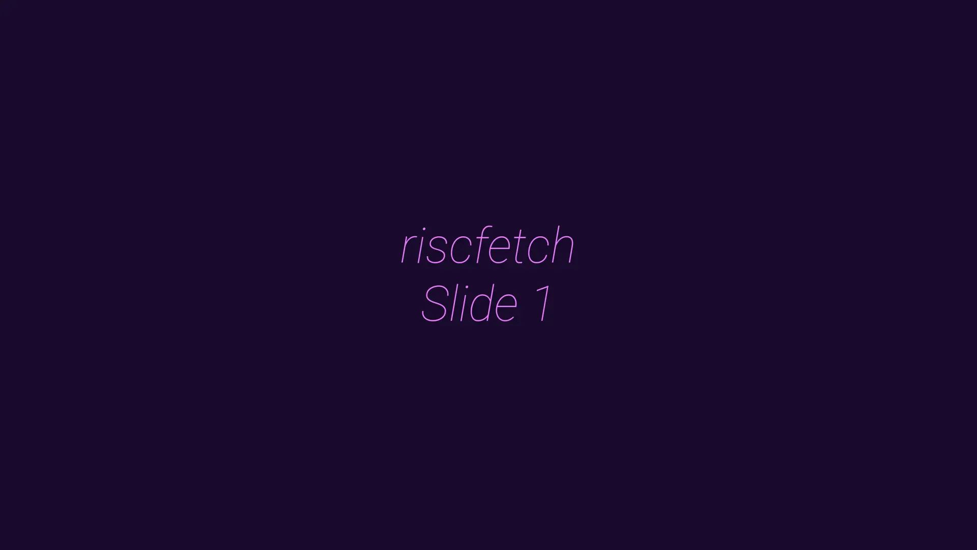 riscfetch 2